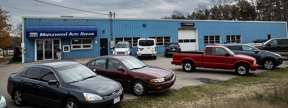Outside the Shop | Maplewood Auto Inc